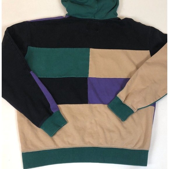 Urban Outfitters Colorblock Sweatshirt Hoodie Size Small Pocket Multicolor - Picture 7 of 9